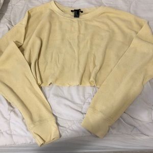 Forever 21 raw cut crop top